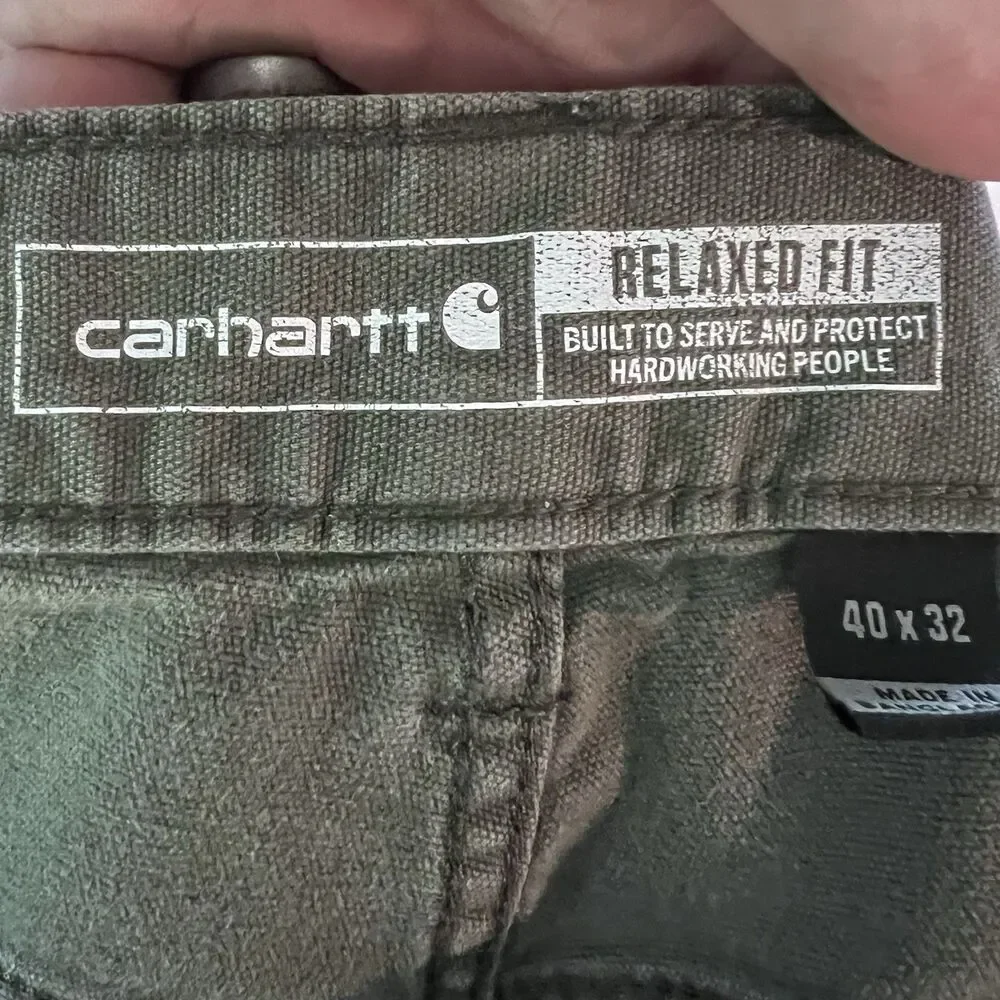 Carhartt Rugged Flex Relaxed Fit Canvas 5 Pock Work Pants BN2517-M Men's 40x32